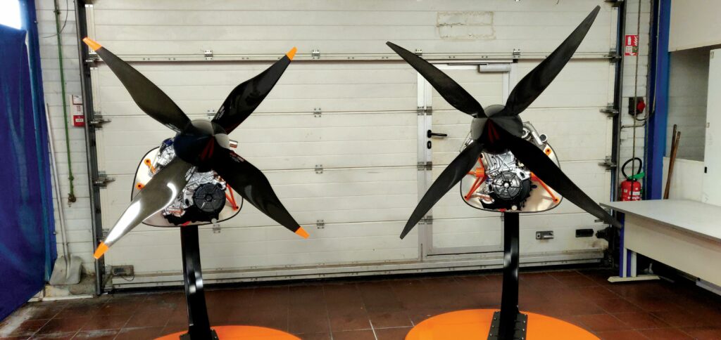 With the 100 TD2 effectively at full technical readiness, Danielson is now turning its r&d focus onto the larger 140 TD2 (left) and 200 TD2 (right), and the opposed-twin Trident 50SD that is in its preliminary design stages